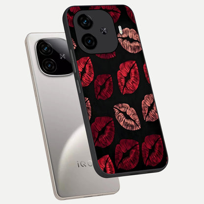  Midnight Kiss Love phone case for  iQOO Z9 Turbo showing premium glass back cover with detailed artwork