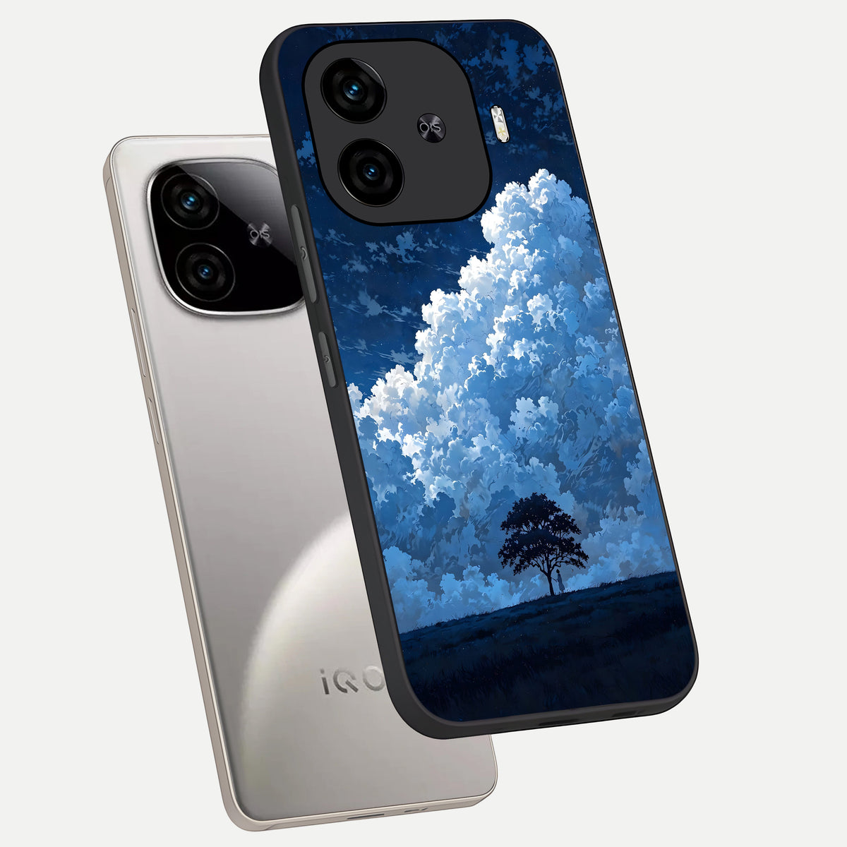  Midnight Sky Serenity phone case for  iQOO Z9 Turbo showing premium glass back cover with detailed artwork