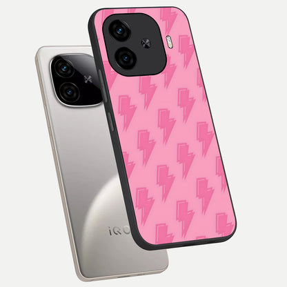  Pink Moo Magic phone case for  iQOO Z9 Turbo showing premium glass back cover with detailed artwork