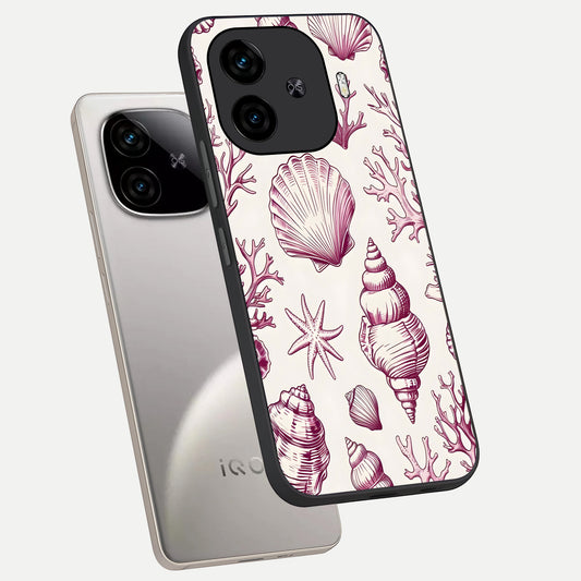  Pink Power Sparks phone case for  iQOO Z9 Turbo showing premium glass back cover with detailed artwork