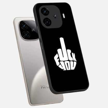  Rebel Mode On phone case for  iQOO Z9 Turbo showing premium glass back cover with detailed artwork