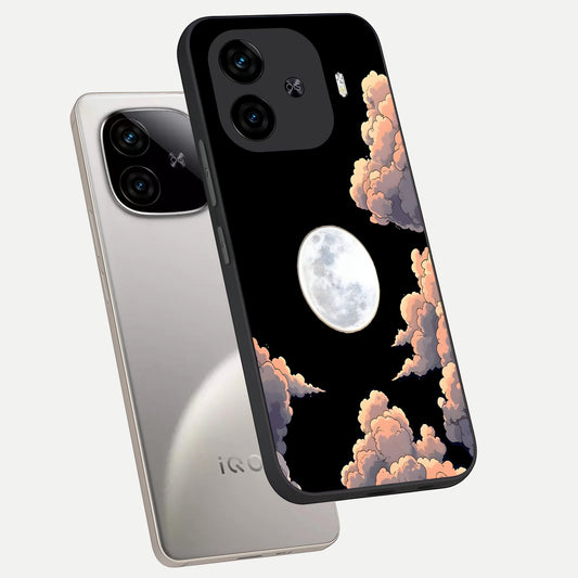  Shade Cloud Moon phone case for  iQOO Z9 Turbo showing premium glass back cover with detailed artwork