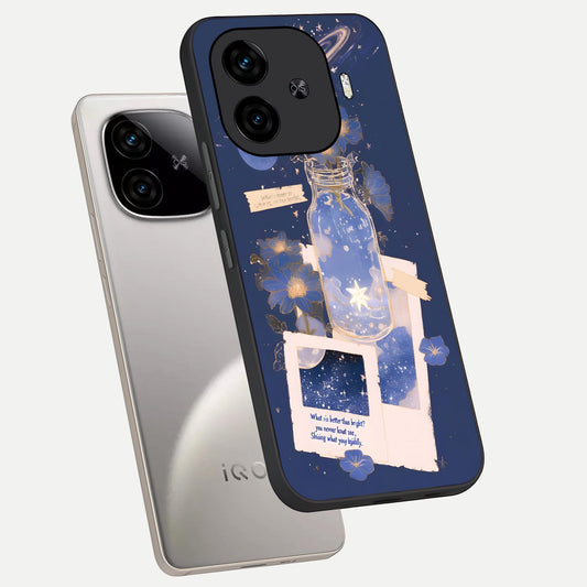  Starlit Cosmic Jar phone case for  iQOO Z9 Turbo showing premium glass back cover with detailed artwork