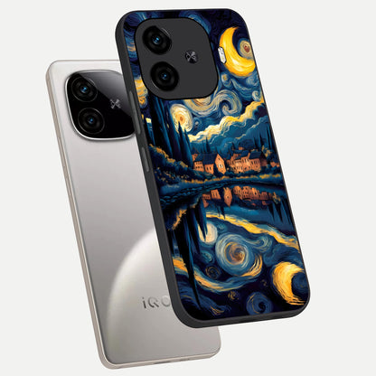  Starry Sky Serenity phone case for  iQOO Z9 Turbo showing premium glass back cover with detailed artwork
