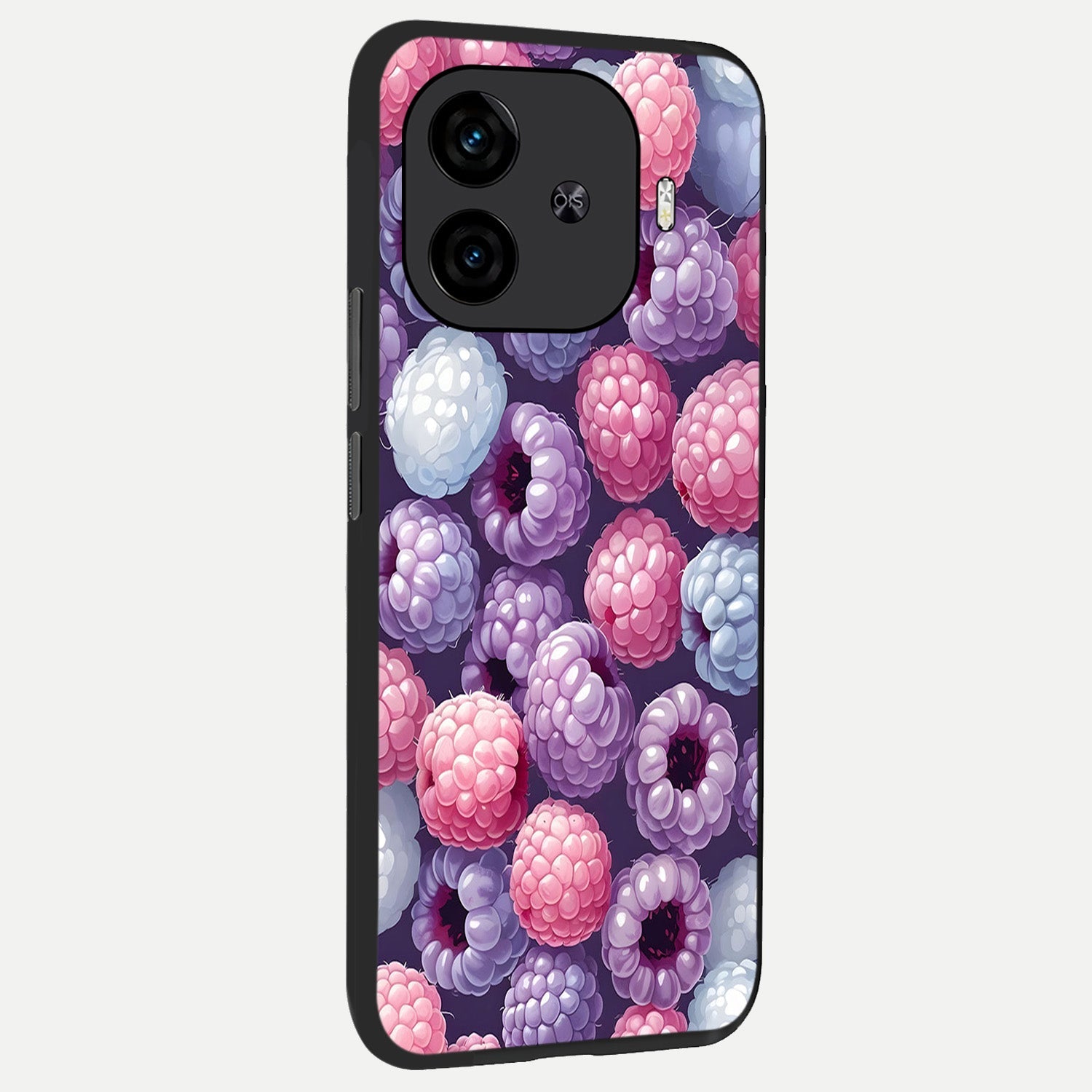  Berry Candy Pop back cover for  iQOO Z9 Turbo slim fit glass case with vibrant aesthetic design