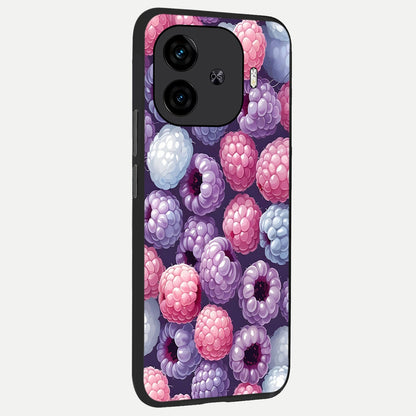  Berry Candy Pop back cover for  iQOO Z9 Turbo slim fit glass case with vibrant aesthetic design