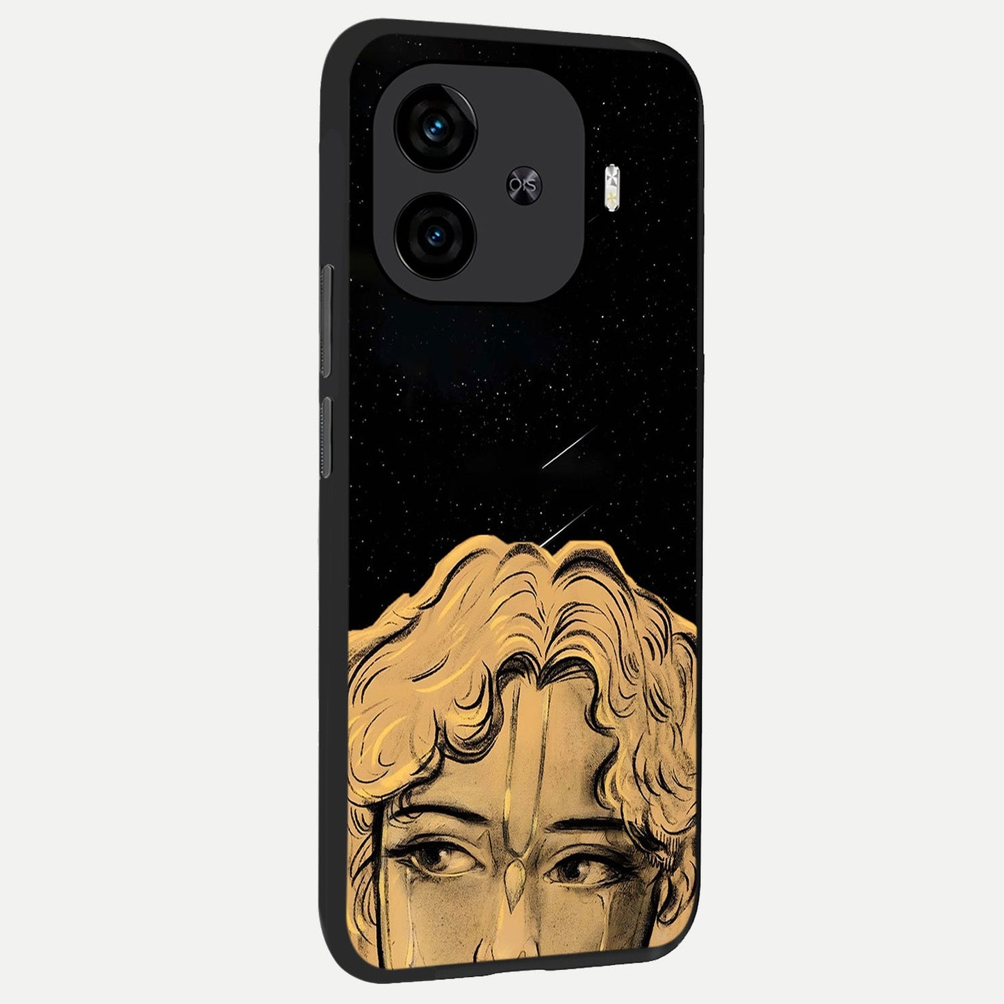  Celestial Gods Plan back cover for  iQOO Z9 Turbo slim fit glass case with vibrant aesthetic design