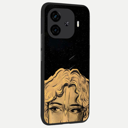  Celestial Gods Plan back cover for  iQOO Z9 Turbo slim fit glass case with vibrant aesthetic design