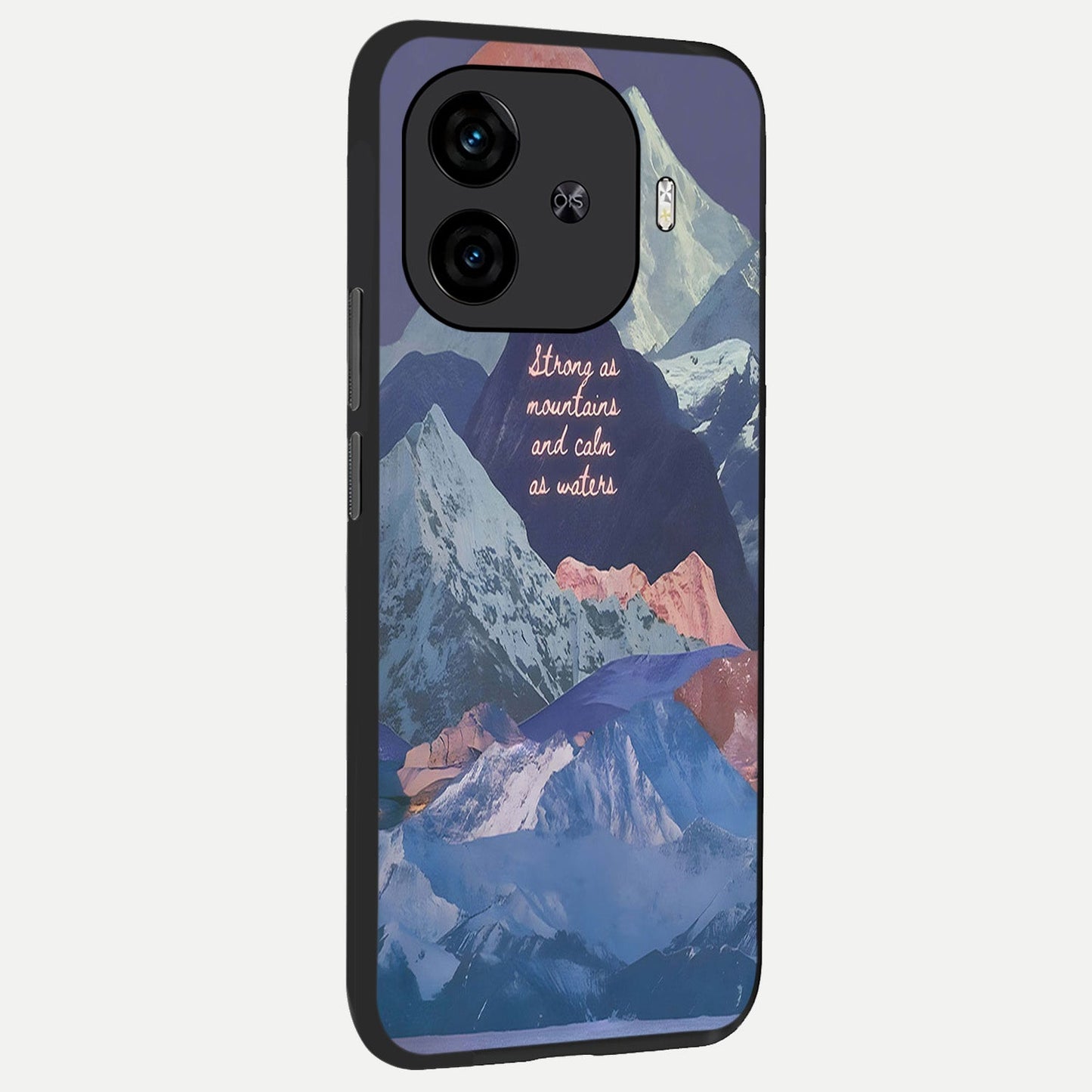  Celestial Mountain Calm back cover for  iQOO Z9 Turbo slim fit glass case with vibrant aesthetic design
