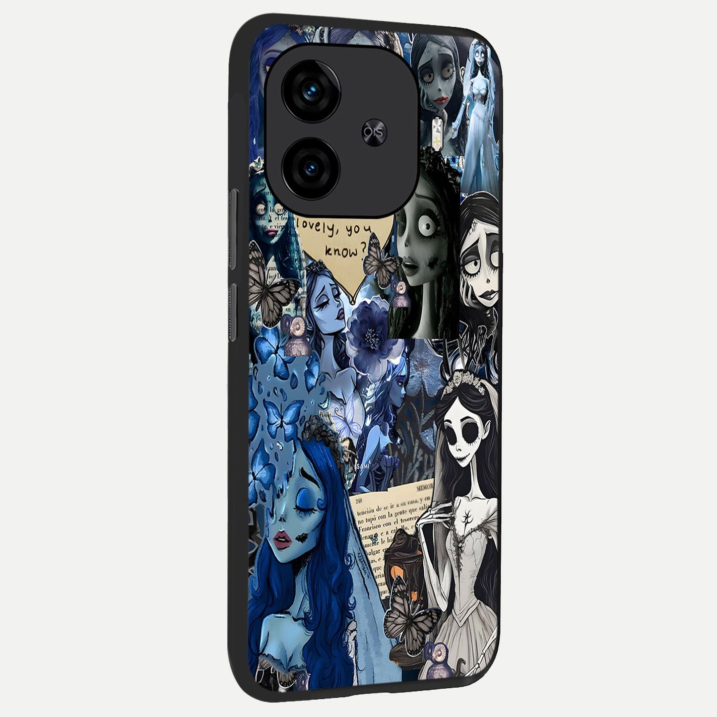  Corpse Bride Posters back cover for  iQOO Z9 Turbo slim fit glass case with vibrant aesthetic design