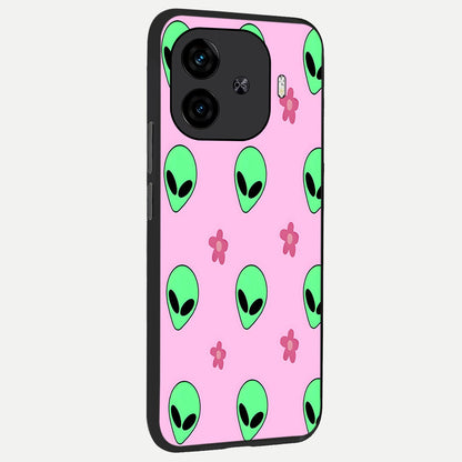  Cosmic Cute Crush back cover for  iQOO Z9 Turbo slim fit glass case with vibrant aesthetic design
