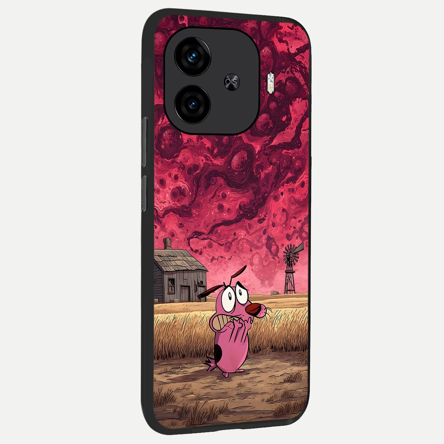  Courage Under Sky back cover for  iQOO Z9 Turbo slim fit glass case with vibrant aesthetic design