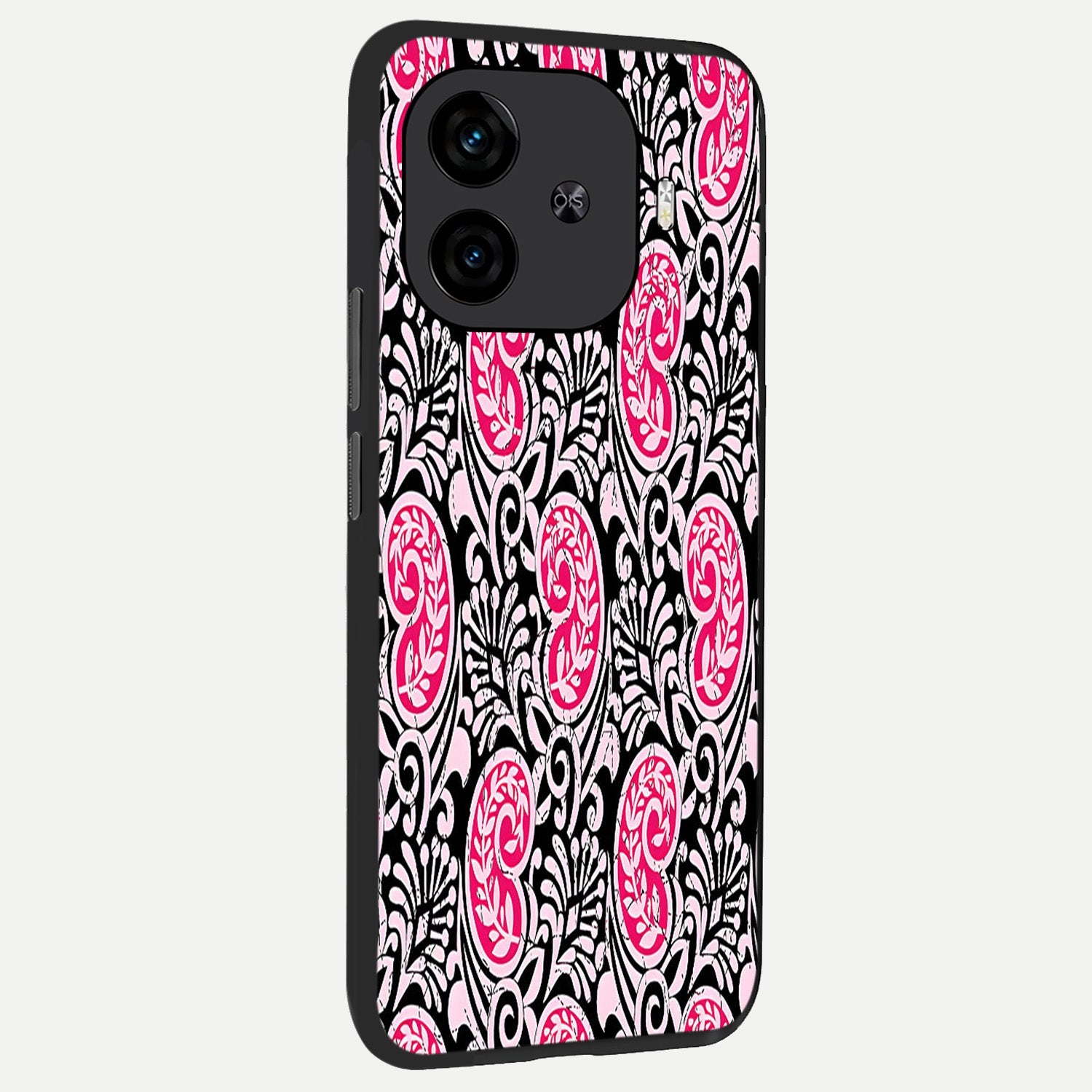  Crimson Paisley Charm back cover for  iQOO Z9 Turbo slim fit glass case with vibrant aesthetic design