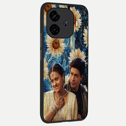  Eternal Love Story back cover for  iQOO Z9 Turbo slim fit glass case with vibrant aesthetic design