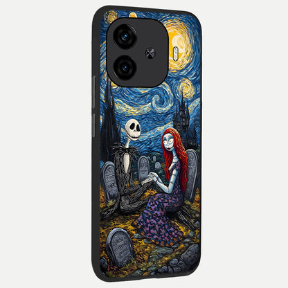  Eternal Night Love back cover for  iQOO Z9 Turbo slim fit glass case with vibrant aesthetic design