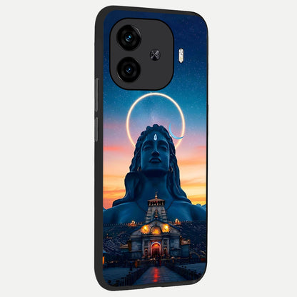  Eternal Shiva Aura back cover for  iQOO Z9 Turbo slim fit glass case with vibrant aesthetic design