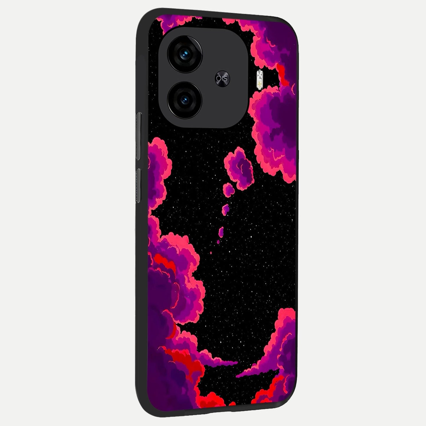  Galaxy Dream Frame back cover for  iQOO Z9 Turbo slim fit glass case with vibrant aesthetic design