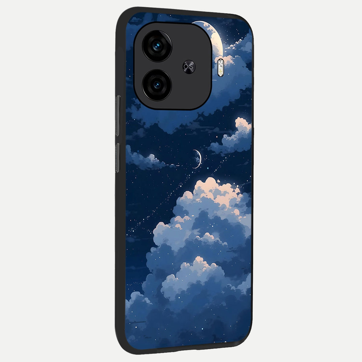  Moon Dream Haze back cover for  iQOO Z9 Turbo slim fit glass case with vibrant aesthetic design