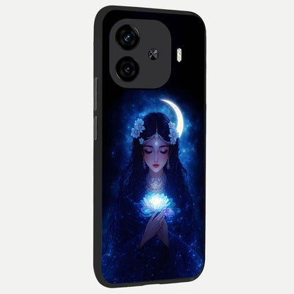  Mystic Moon Queen back cover for  iQOO Z9 Turbo slim fit glass case with vibrant aesthetic design