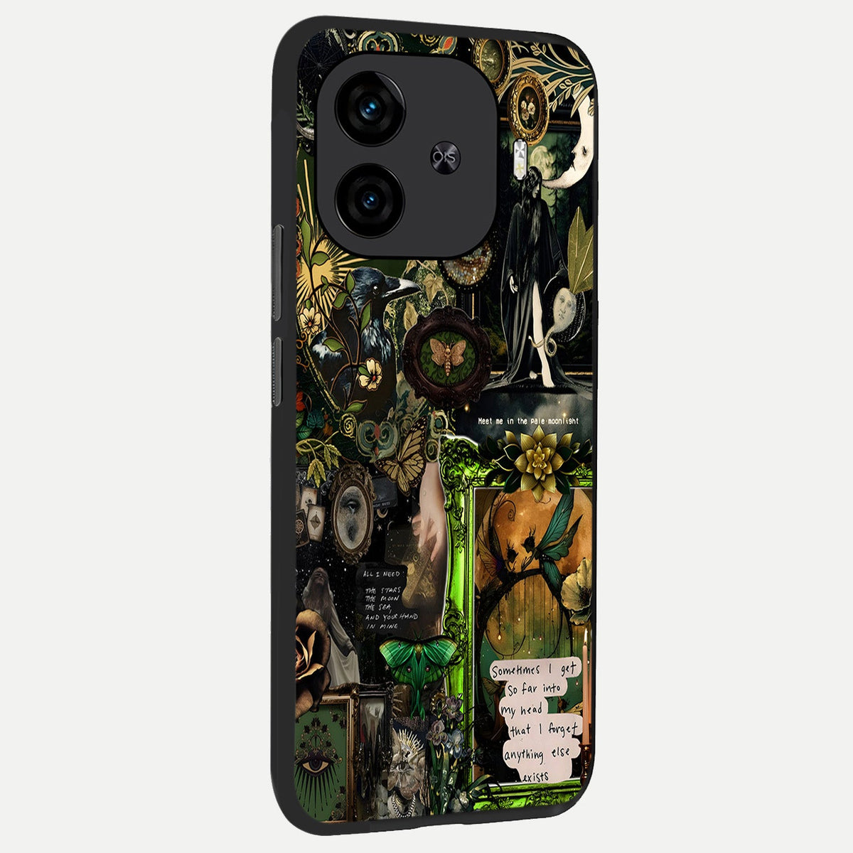  Mystic Woods Secret back cover for  iQOO Z9 Turbo slim fit glass case with vibrant aesthetic design