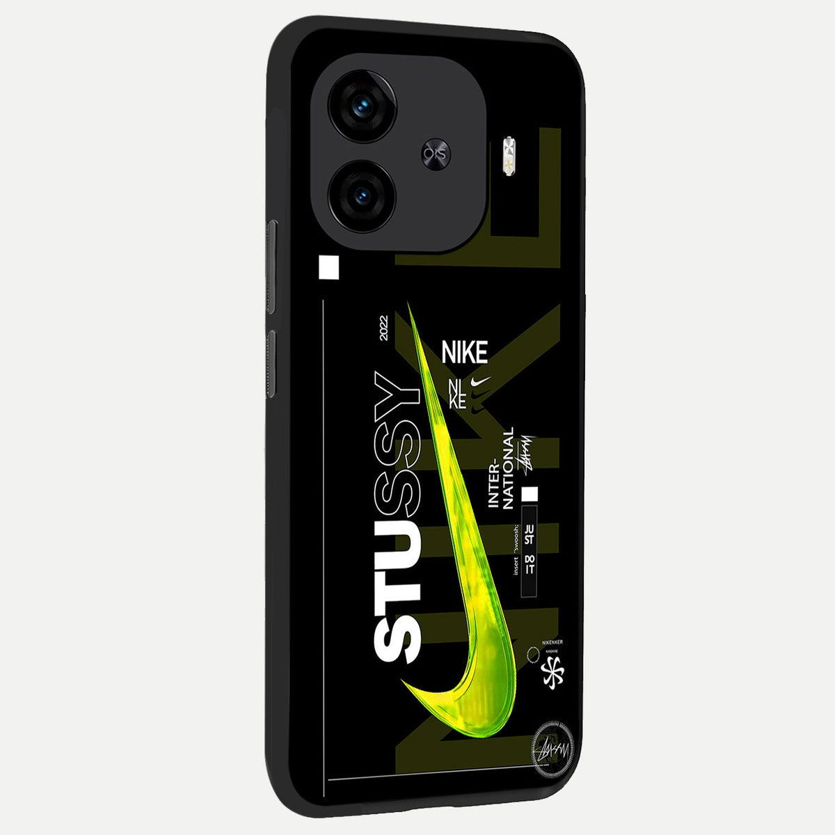  Neon Street Edition back cover for  iQOO Z9 Turbo slim fit glass case with vibrant aesthetic design