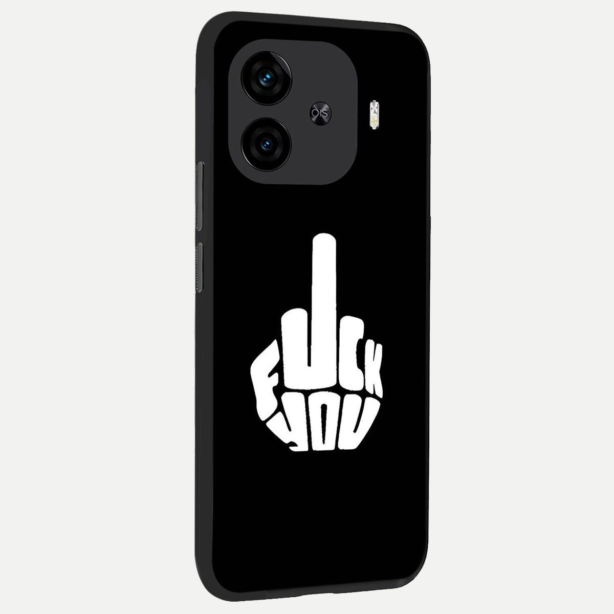  Rebel Mode On back cover for  iQOO Z9 Turbo slim fit glass case with vibrant aesthetic design