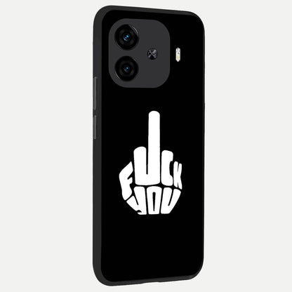  Rebel Mode On back cover for  iQOO Z9 Turbo slim fit glass case with vibrant aesthetic design