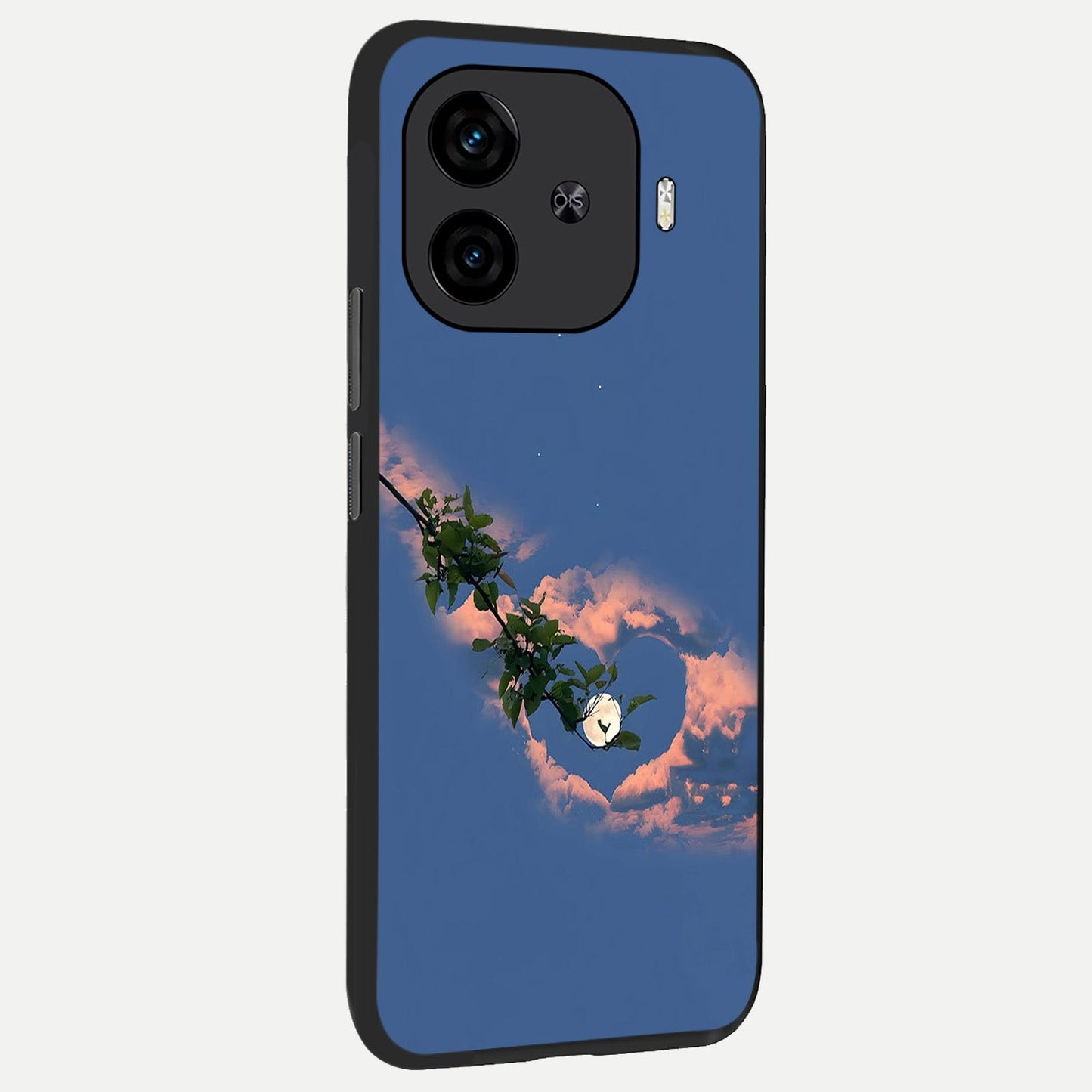  Sky Under Tree back cover for  iQOO Z9 Turbo slim fit glass case with vibrant aesthetic design