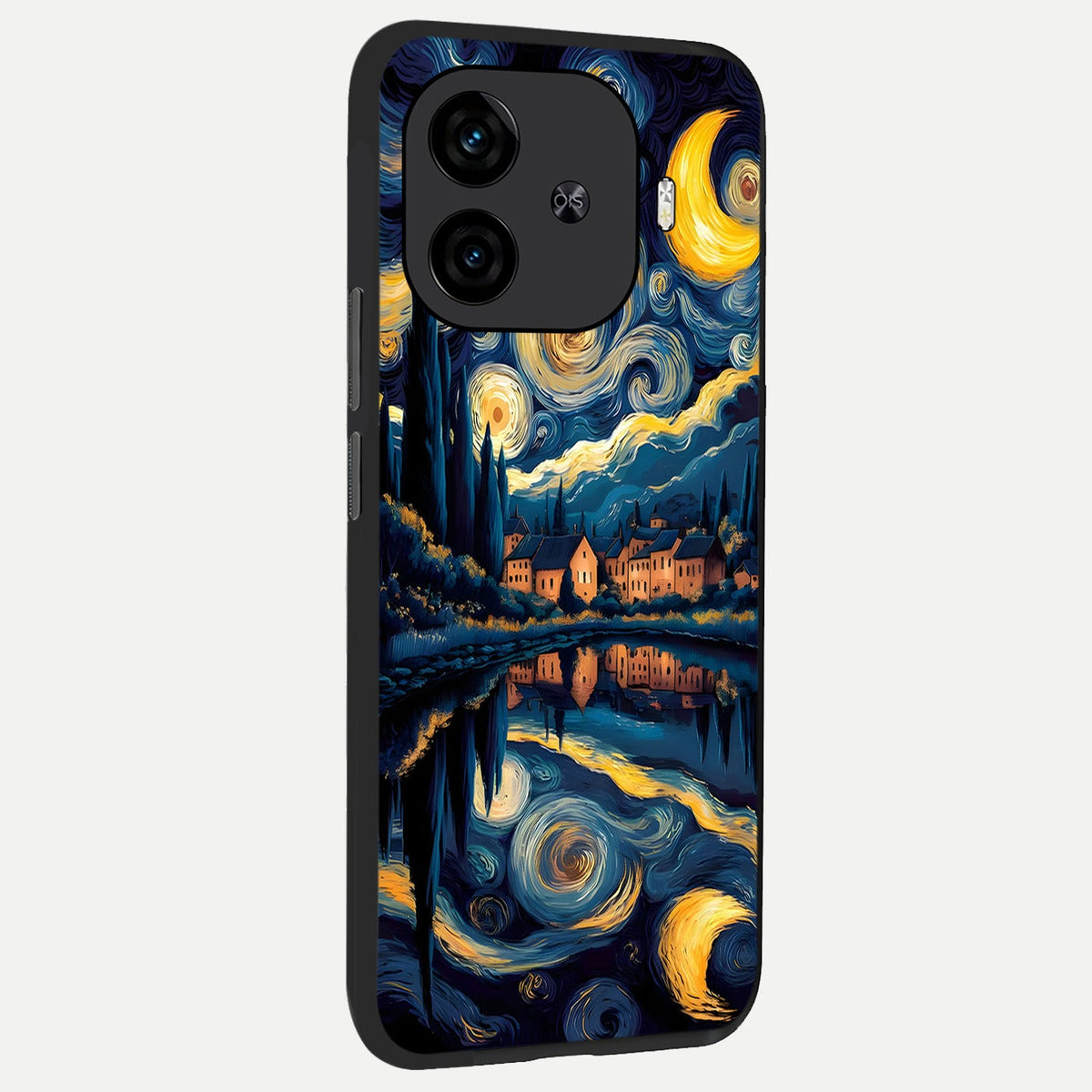  Starry Sky Serenity back cover for  iQOO Z9 Turbo slim fit glass case with vibrant aesthetic design