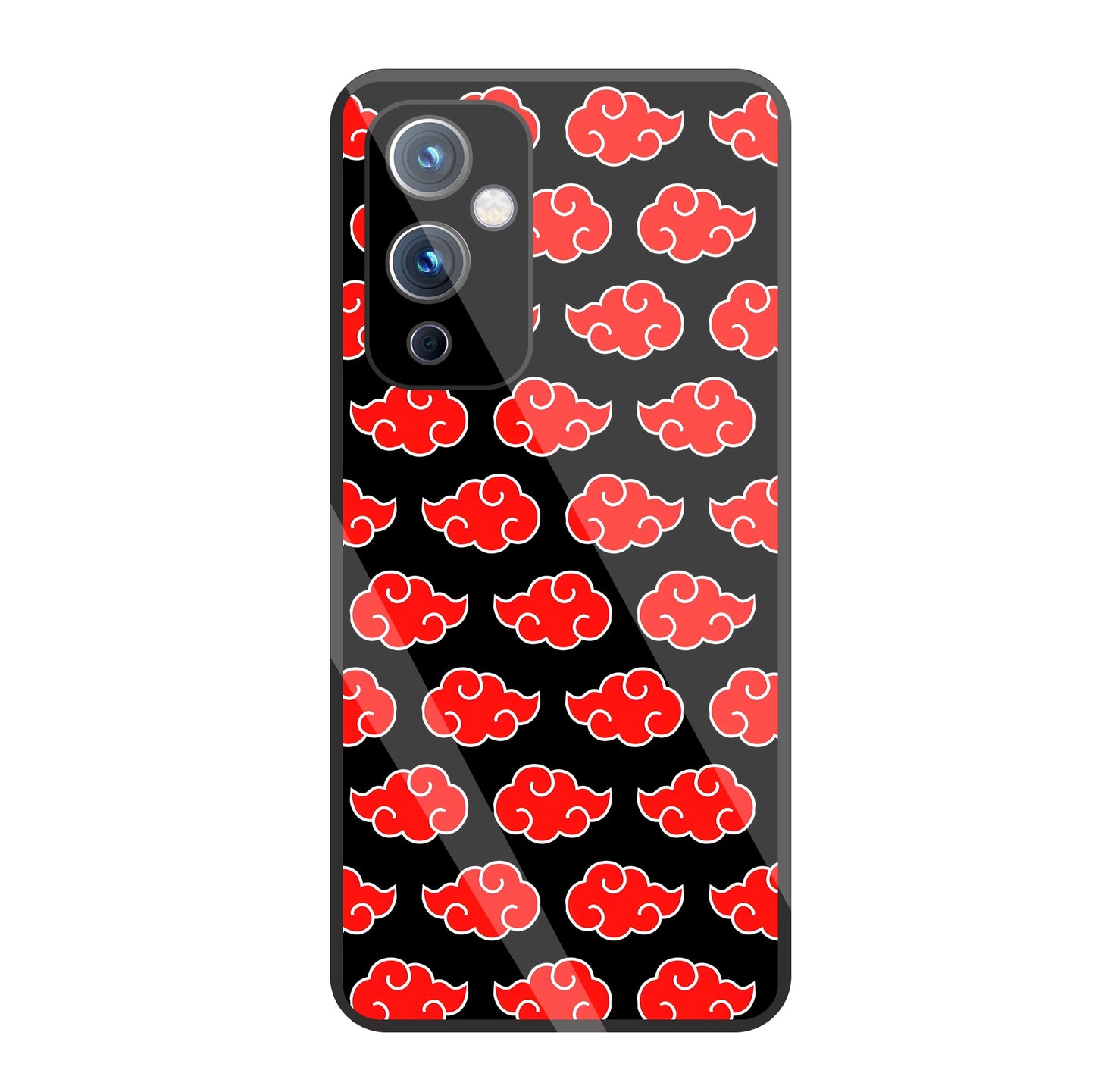 Japanese Clouds Seamless Pattern Glass Case For OnePlus 9