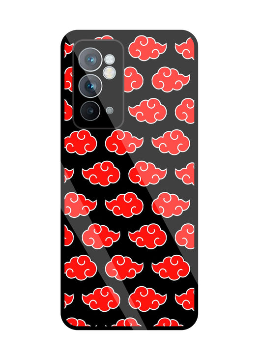 Japanese Clouds Seamless Pattern Glass Case For OnePlus 9RT