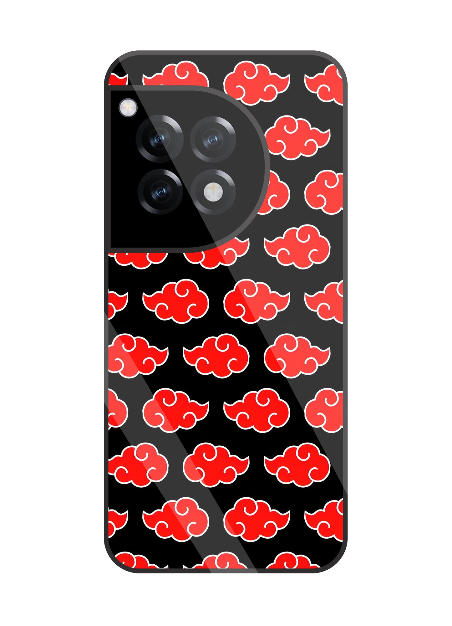 Japanese Clouds Seamless Pattern Glass Case For OnePlus 12R