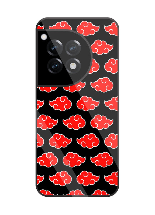 Japanese Clouds Seamless Pattern Glass Case For OnePlus 12R