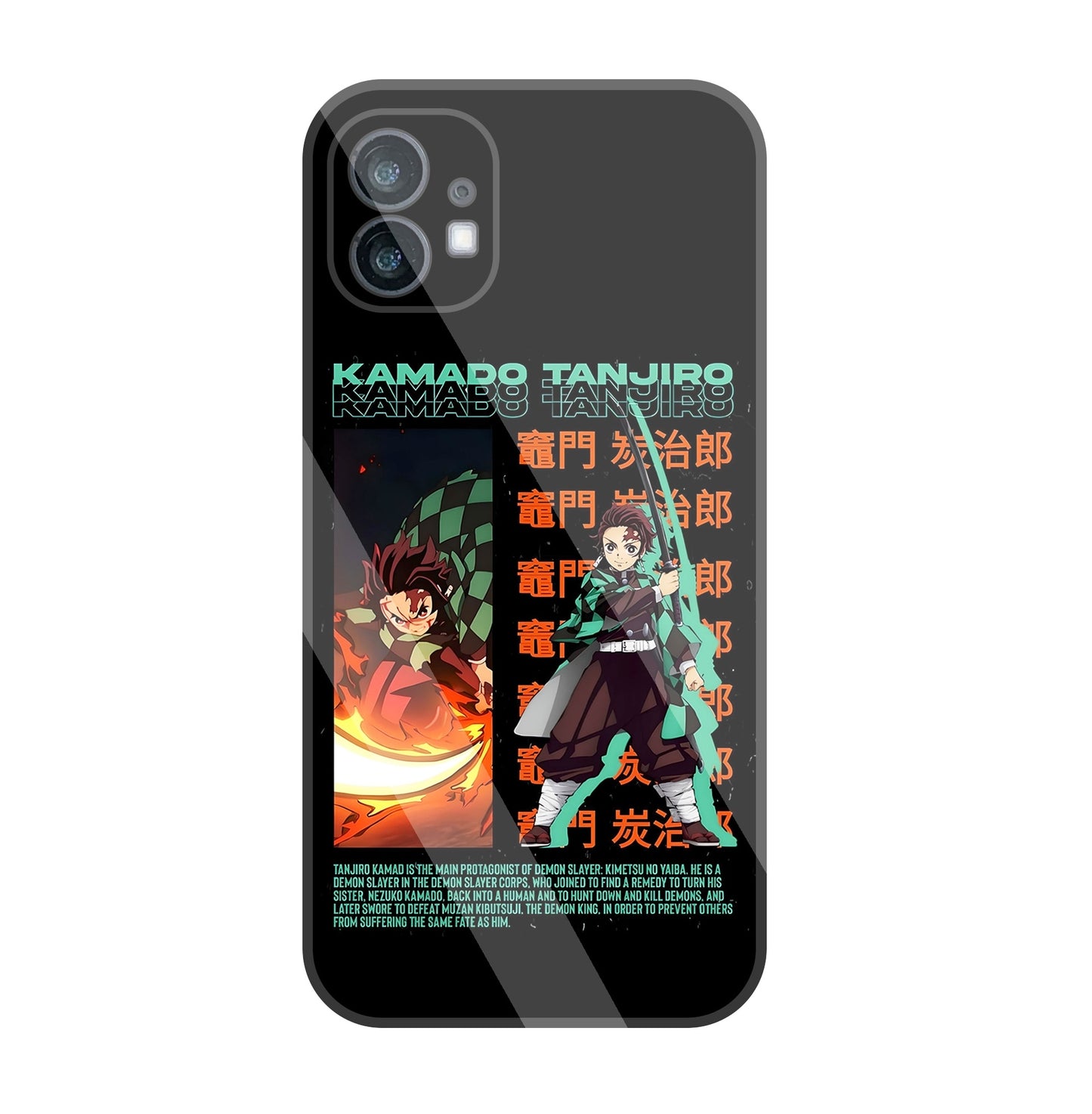 Kamado Tanjiro Glass Case For Nothing Phone 1