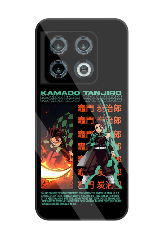 Kamado Tanjiro   Glass Case For OnePlus 10 Pro