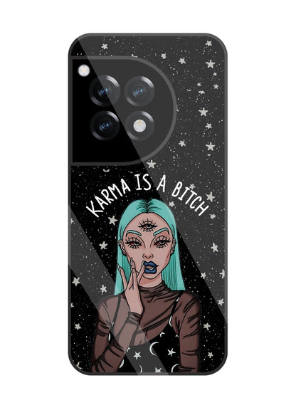 Karma Is A Bitch Glass Case For OnePlus 12R