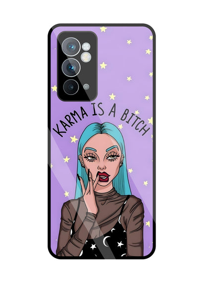Karma is a Bitch Levender Glass Case For OnePlus 9RT