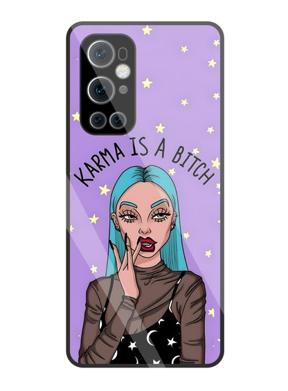Karma is a Bitch Levender Glass Case For OnePlus 9 Pro