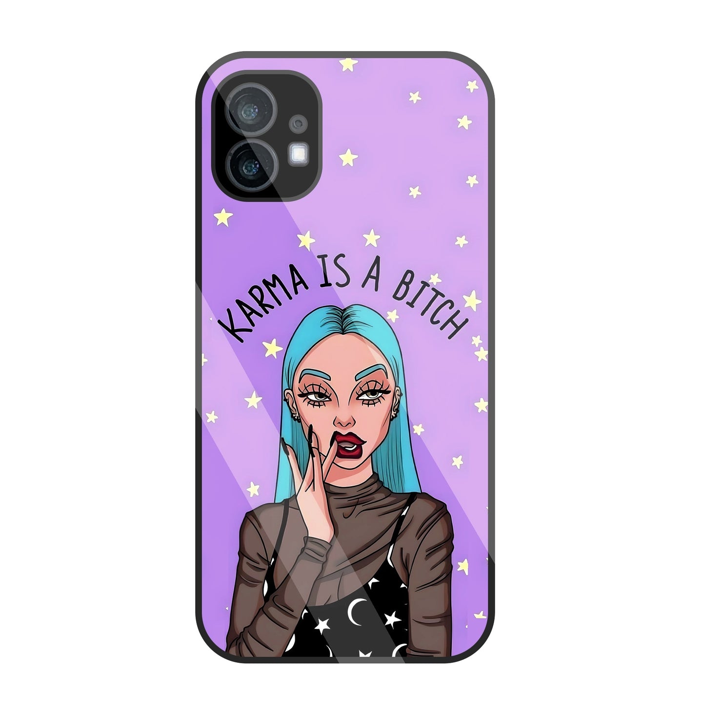 Karma is a Bitch Levender   Glass Case For Nothing Phone 1