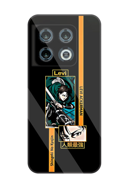 Levi Anime Glass Case For OnePlus 10 Pro