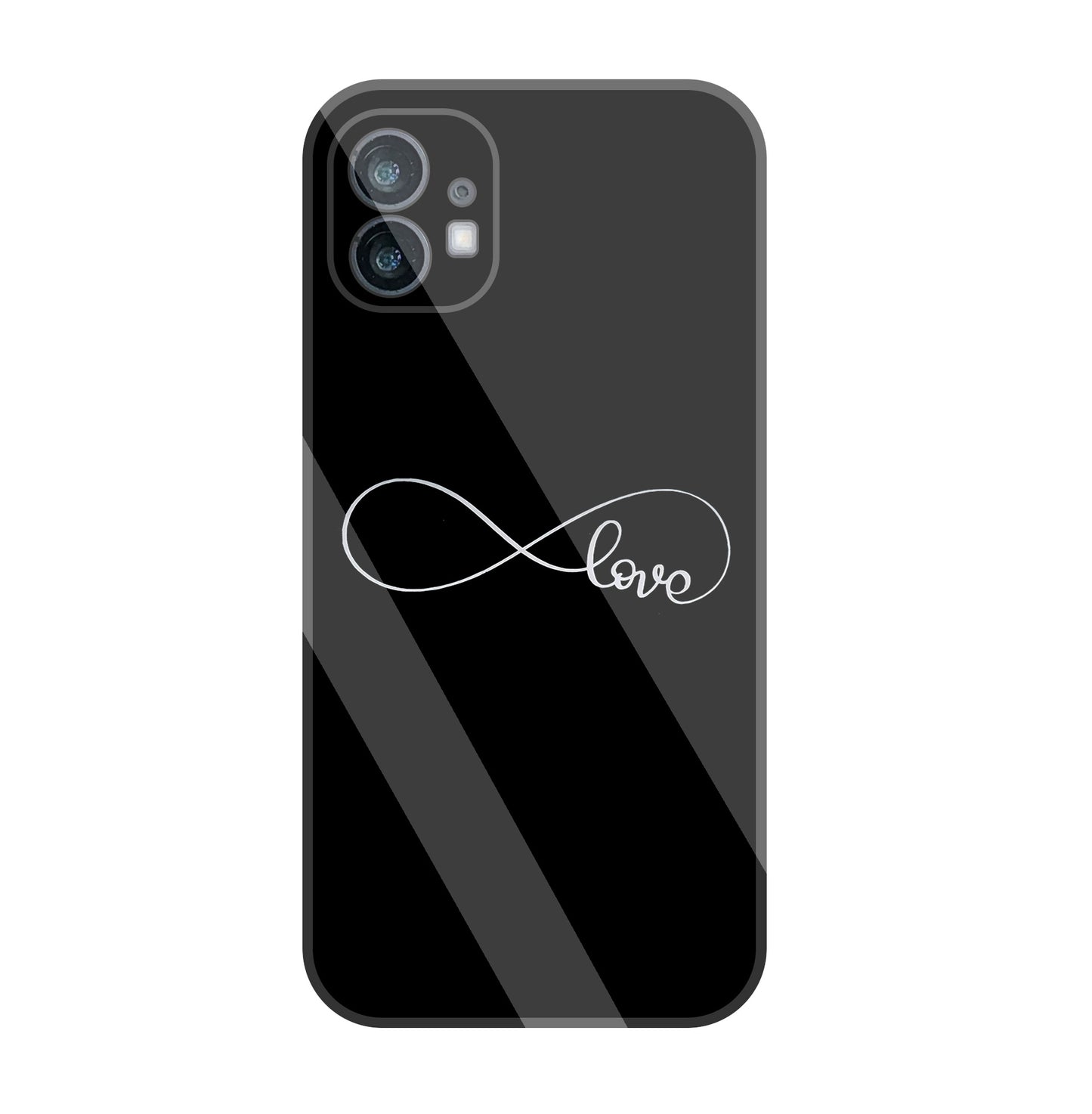 Love Symbol Glass Case For Nothing Phone 1