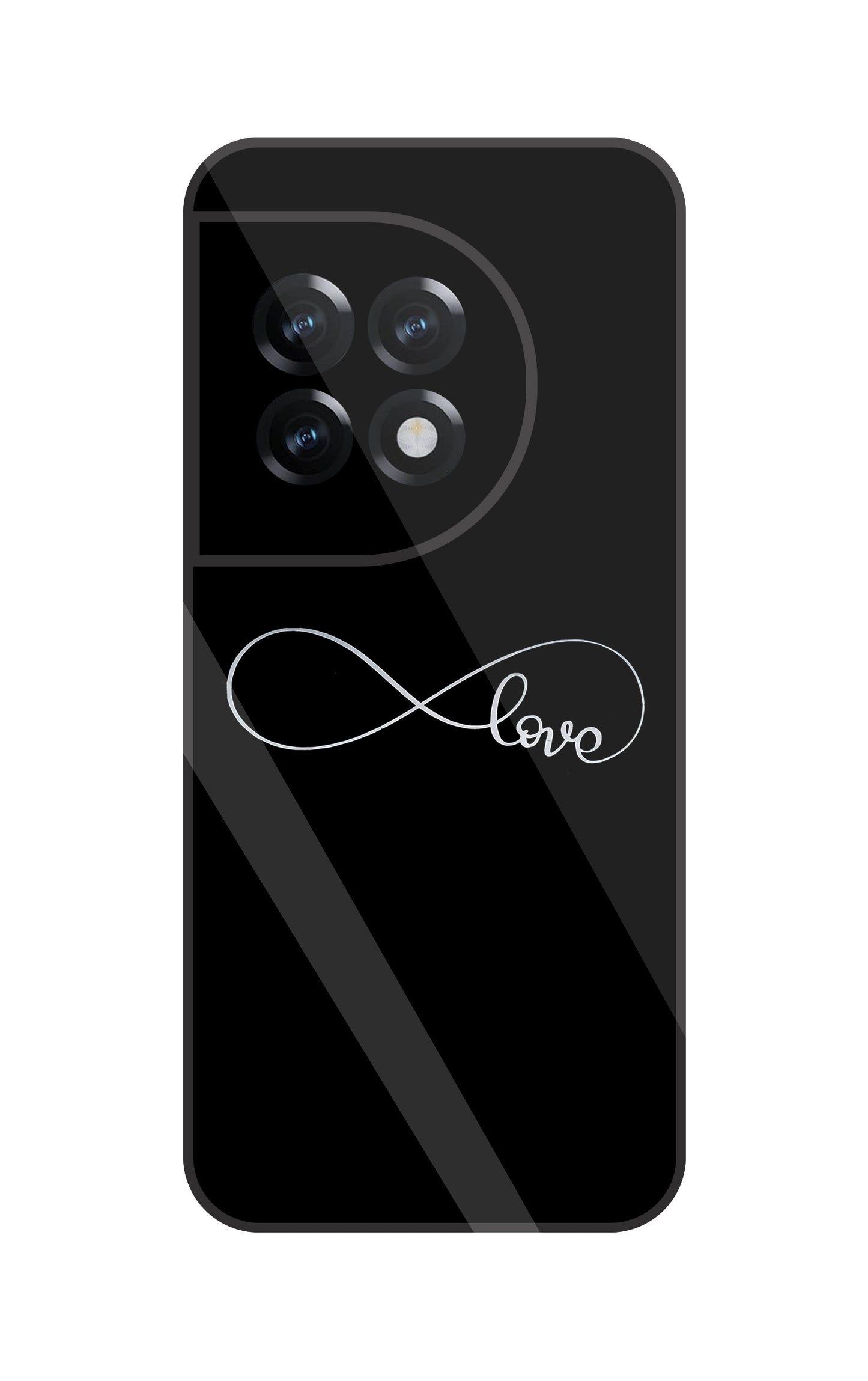 Love Symbol Glass Case For OnePlus OnePlus 11R