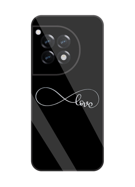 Love Symbol Glass Case For OnePlus OnePlus 12R