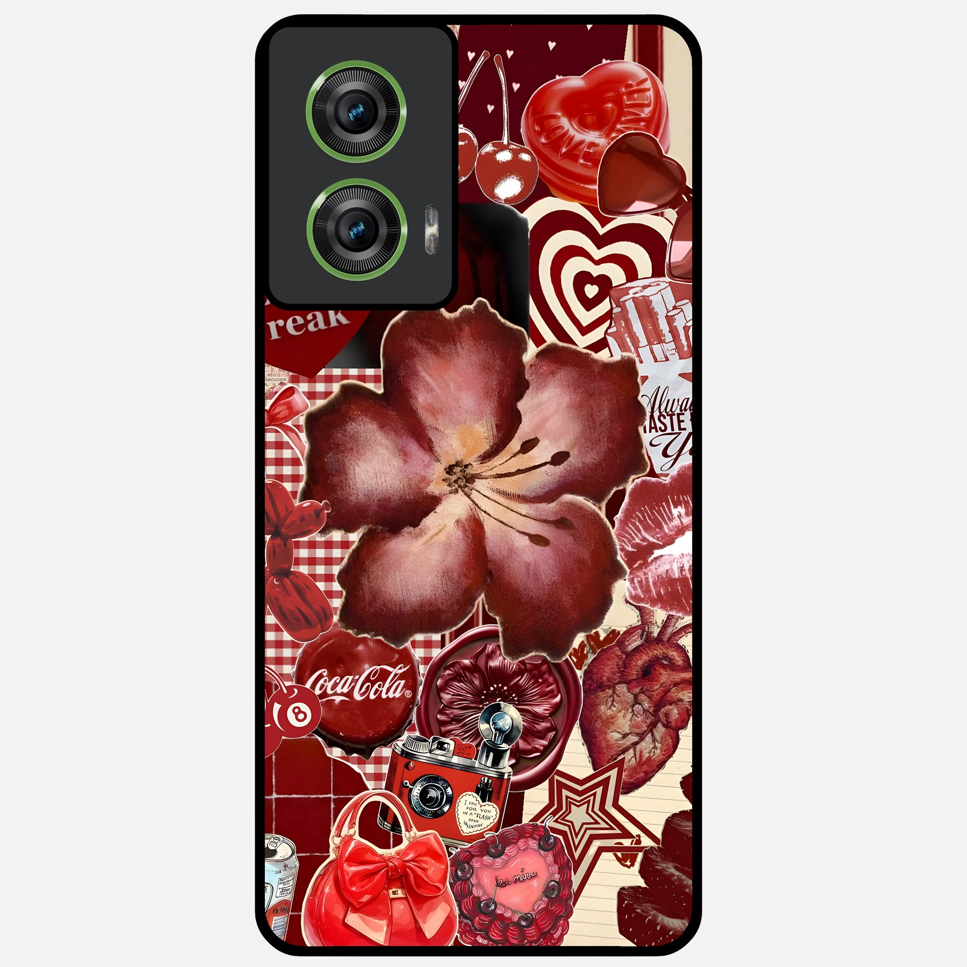  Aesthetic Little Freak Glass Case For Moto Edge 50 Fusion back cover – full design glossy printed glass finish