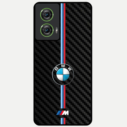  BMW Pattern Glass Case For Moto Edge 50 Fusion back cover – full design glossy printed glass finish