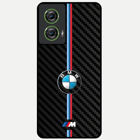  BMW Pattern Glass Case For Moto Edge 50 Fusion back cover – full design glossy printed glass finish