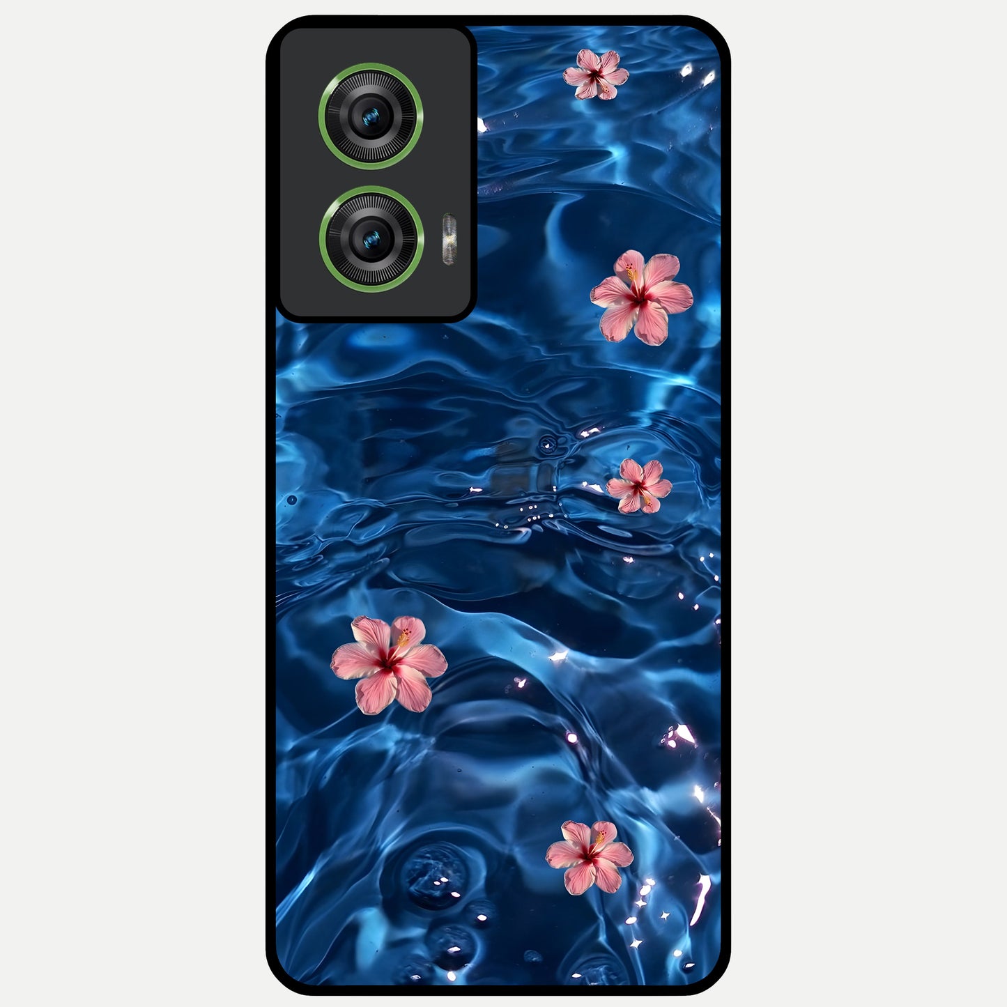  Bloom Thread Art Glass Case For Moto Edge 50 Fusion back cover – full design glossy printed glass finish