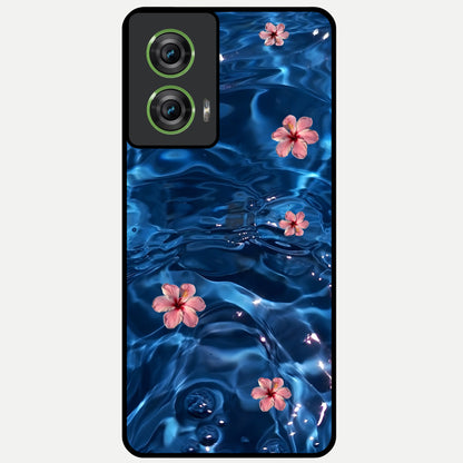  Bloom Thread Art Glass Case For Moto Edge 50 Fusion back cover – full design glossy printed glass finish