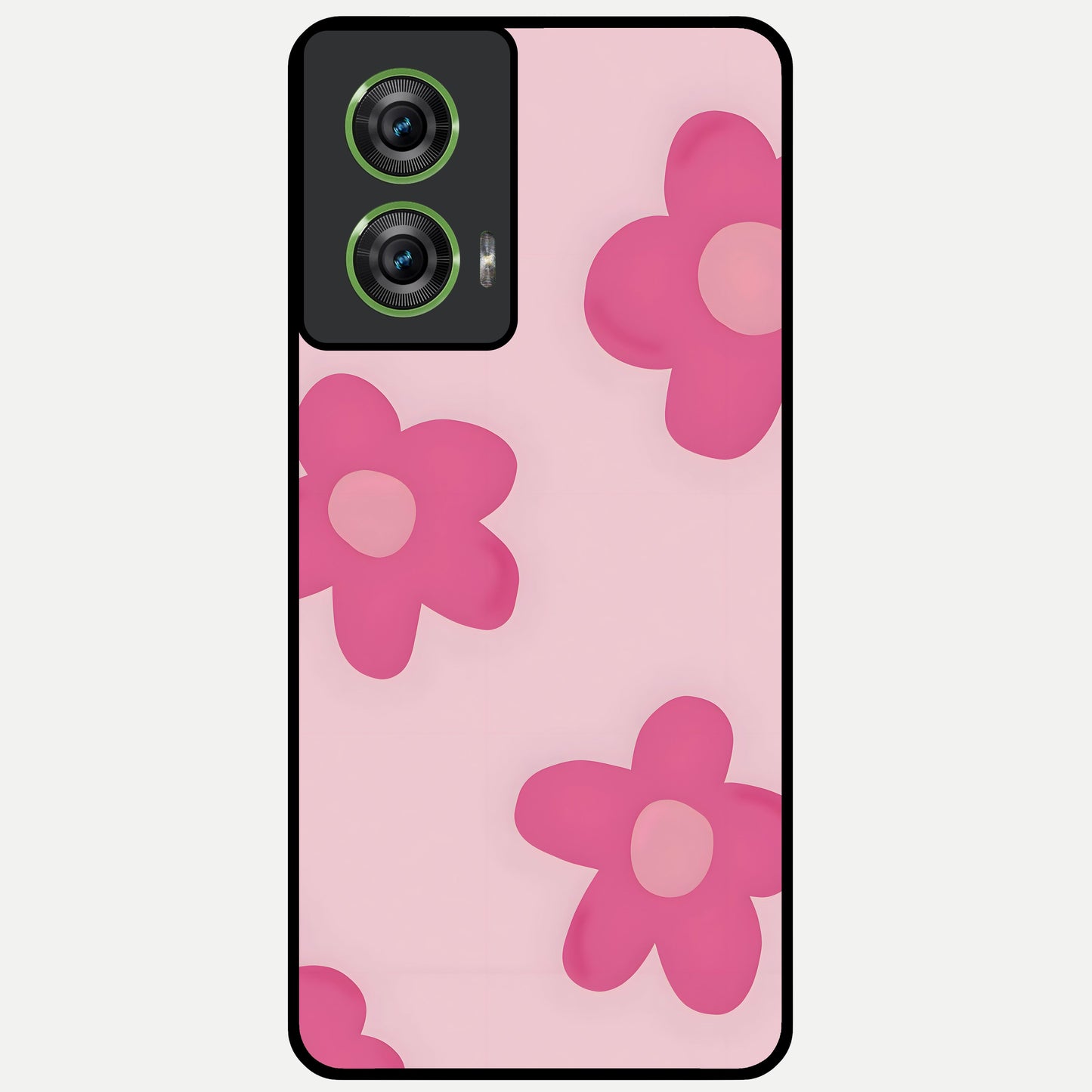  Candy Bloom Dreams Glass Case For Moto Edge 50 Fusion back cover – full design glossy printed glass finish
