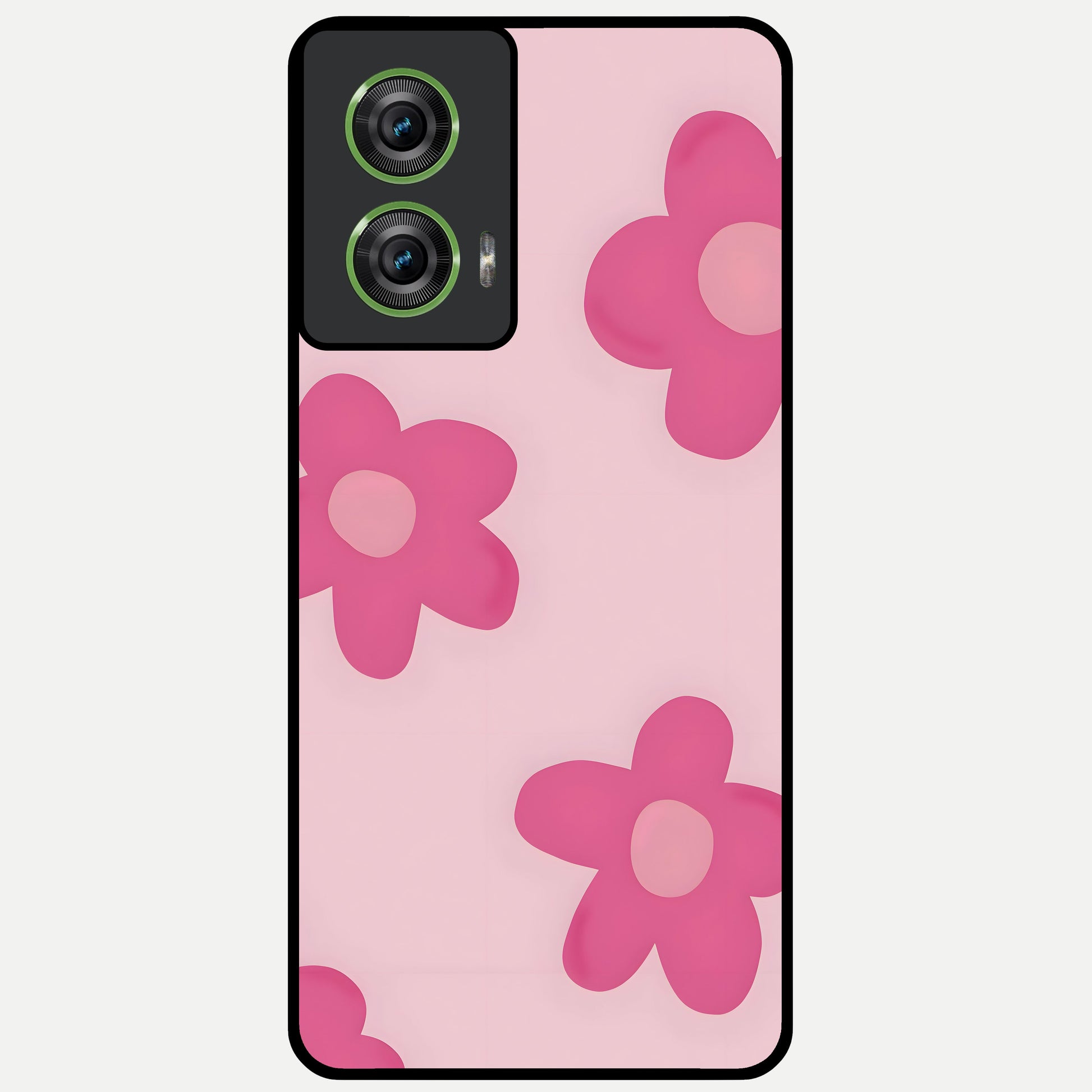  Candy Bloom Dreams Glass Case For Moto Edge 50 Fusion back cover – full design glossy printed glass finish